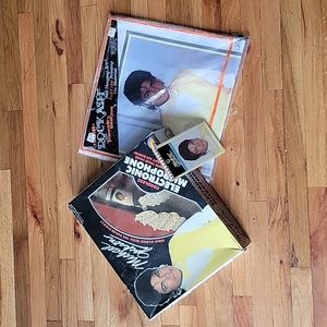 1984 Vintage Michael Jackson - Electronic Microphone, Wall Hanging, Pin, Notepad